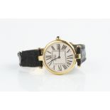 A LADY'S WRISTWATCH BY MUST DE CARTIER, the circular dial with stylised Roman numerals and inner