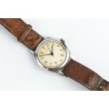 A GENTLEMAN'S STAINLESS STEEL WRISTWATCH BY LONGINES, the circular dial with arrowhead, bead and