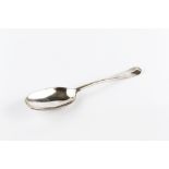 A GEORGE I SILVER HANOVERIAN TABLESPOON, maker's mark W, London 1722, 19.5cm, 2oz