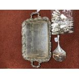 A SILVER BACKED HAND MIRROR, by S. Blanckensee & Son Ltd., Birmingham 1926, together with a silver