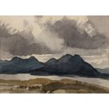 Charles Knight (1901-1990) Looking towards Jura from the Scottish Mainland, circa 1948 signed (lower