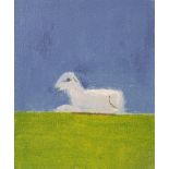 Craigie Aitchison (1926-2009) Lamb in Greenfield, 2007 19/75, signed, dated, and numbered in