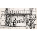 Cyril Walter Hodges (1909-2004) Richard III, the arrest of Lord Hastings inscribed in pencil (on the