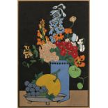 Hall Thorpe (1874-1947) Flowers and Fruit signed in pencil (lower right) woodcut 47 x 33cm.