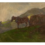 Frank Bramley (1857-1915) Carting Bracken, Grasmere, 1913 inscribed and dated in pencil (to