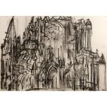 Dennis Creffield (1931-2018) French Cathedral, 1990 signed and dated in pencil (lower right0,