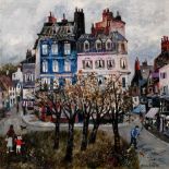 Brenda King (1934-2011) St. Medard - Paris signed and dated (lower right), titled (to reverse) oil