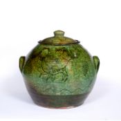 Michael Cardew (1901-1983) at Winchcombe Pottery Large bread crock, circa 1930 decorated in a