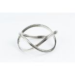Allan Scharff (Contemporary) for Georg Jensen Silver 'Alliance' bangle signed and stamped '925S'