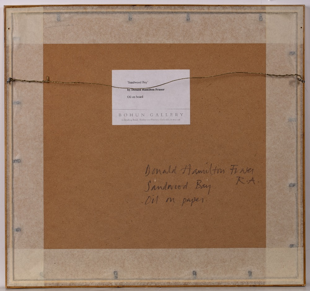 Donald Hamilton Fraser (1929-2009) Sandwood Bay signed (lower right) oil on paper 15 x 17cm. - Image 3 of 3