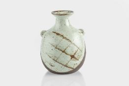Janet Leach (1918-1997) at Leach Pottery Vase with lug handles, the body with speckled glaze