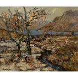 James Kay (1858-1942) Loch Long - Autumn signed (lower left) oil on board 49 x 59cm. Provenance: