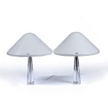 Harvey Guzzini for iGuzzini, Italy A pair of table lamps. circa 1970 manufacturer's labels 55cm