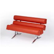 William Plunkett Kingston for Russell and Bromley Sofa, designed in 1967, aluminium frame with