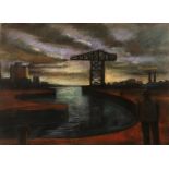 Martin Kane (b.1958) Clydeside signed (lower left) pastel 52 x 71cm. Provenance: Beaux Arts, Bath.