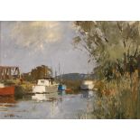 Edward Wesson (1910-1983) The Chichester Canal, 1970 signed (lower left), titled and dated (to