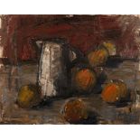 Lennart Aschenbrenner (b.1943) Jug and Oranges, 1962 signed and dated (lower left) oil on canvas