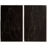 Eric Gill (1882-1940) Two pairs of female nudes from Eric Gill, Twenty-Five Nudes, London: J. M.