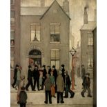 Laurence Stephen Lowry (1887-1976) The Arrest 483/850, numbered in ink, blindstamp lithograph 54 x