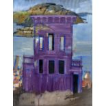 Allan Walton (1892-1948) The Purple House signed (lower right) oil on board 61 x 46cm.