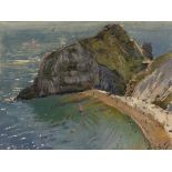 Peter Brown (b.1967) Summer Day, Durdle Door, 2014 signed and dated (lower left) oil on board 30 x