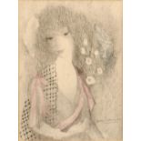 Marie Laurencin (1883-1956) Portrait of a Girl, 1923 325/500, signed and numbered in pencil