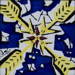 Salvador Dali (1904-1989) for Maurice Duchin Arrows tile, 1954 27 x 27cm.