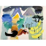 Padraig MacMiadhachain (1929-2017) Canary Landscape, La Palma, 1988 signed (lower left), dated (