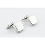 Astrid Fog (1911-1993) for Georg Jensen Square cufflinks signed and stamped '925S Denmark'