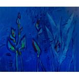 David Michie (1928-2015) Iris Buds signed (lower left) oil on canvas 51 x 61cm. Exhibited: Fosse