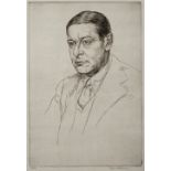 Edgar Holloway (1914-2008) T.S. Eliot, 1934 41/75, signed and numbered in pencil (in the margin)