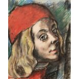 Rowland Suddaby (1912-1972) Renaissance Boy pastel 30 x 23cm.