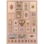 Peter Blake (b.1932) V is for Valentine, 1991 from the Alphabet Series 44/95, signed, numbered,