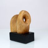 Jean Rees (1914-2004) Memorial for an Elm, circa 1980 elm on ebonised base 27cm high.