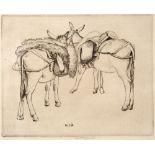 Robert Sargent Austin (1895-1973) Donkeys of Selva, 1928 signed in pencil (in the margin) etching 14
