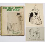 Edmund Blampied (1886-1966) Two comical sketches both signed and one dated 1936 with the book