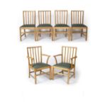 Manner of Edward Barnsley (1900-1987) A set of six chairs, reputedly designed for the coronation o