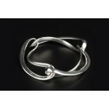 Regitze Overgaard (Contemporary) for Georg Jensen 'Infinity' bangle signed and stamped '925S
