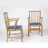 Manner of Edward Barnsley (1900-1987) A pair of chairs, reputedly designed for the coronation o