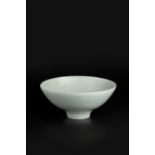 Edmund de Waal (b.1964) Footed bowl celadon crackled glaze impressed potter's seal 10cm high, 22.5cm