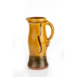 Clive Bowen (b.1943) Jug slip-decorated 29cm high.