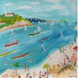 Alan Furneaux (b.1953) Hayle Bay signed (lower right), titled (to reverse) oil on canvas 61 x