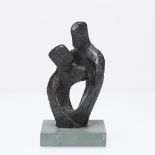 John Brown (b.1931) Embrace 2/12, signed and numbered bronze resin 17cm high.
