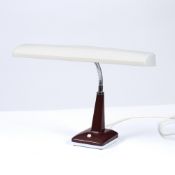 Pifco Bankers style desk lamp model no. 993, brown colourway 38cm high.