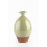 Bernard Leach (1887-1979) at Leach Pottery Vase celadon glaze impressed potter's and pottery seals