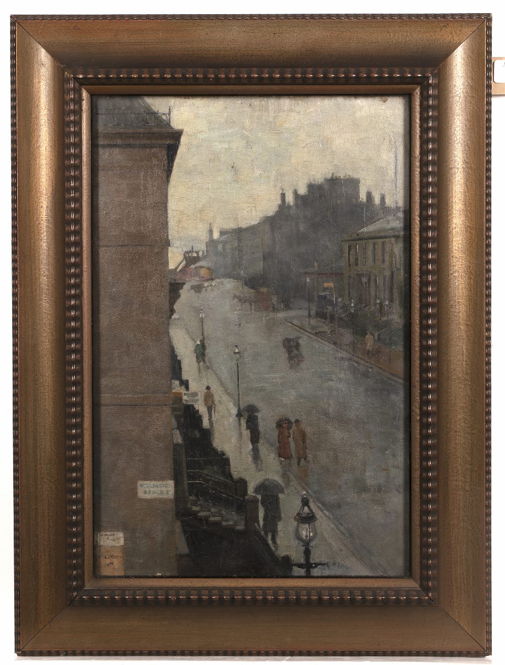 J. McNulty (20th Century) Wellington Street, Glasgow signed (lower left) oil on canvas 44.5 x - Image 2 of 3