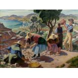 Adrian Allinson (1890-1959) The Stone Breakers signed (lower right) oil on canvas 74.5 x 99.5cm.