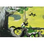 Graham Sutherland (1903-1980) Forrest Study signed with initials (upper right) bodycolour, gouache &