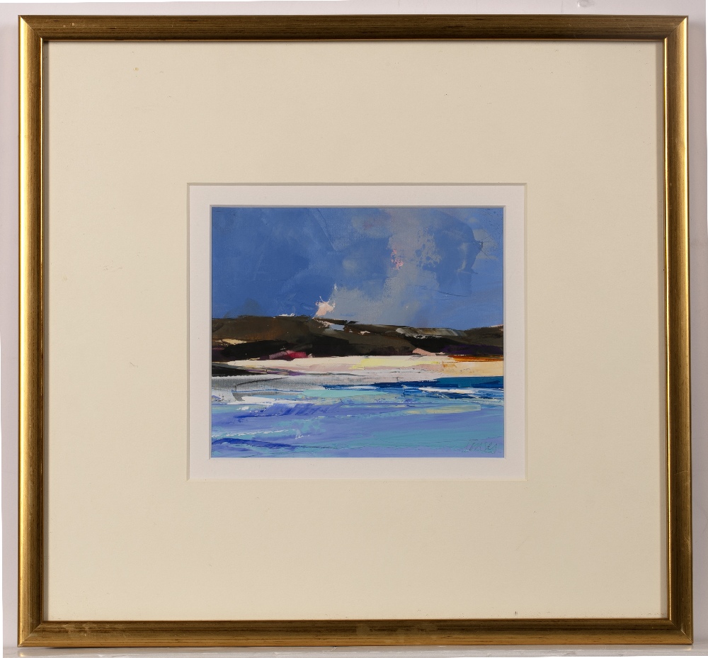 Donald Hamilton Fraser (1929-2009) Sandwood Bay signed (lower right) oil on paper 15 x 17cm. - Image 2 of 3