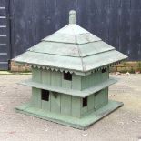 A green painted dovecote,